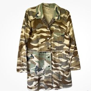 Mystree Trucker Jacket Camo Size S